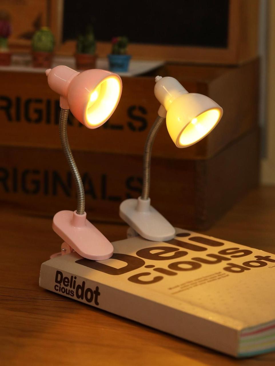 Mini lamp book clip light