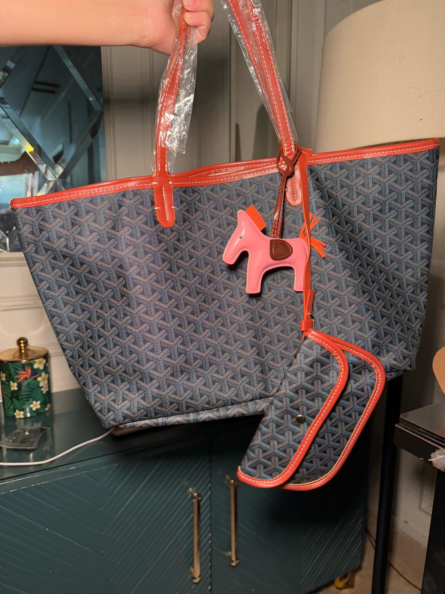 Blue Goyard tote bag (instock)