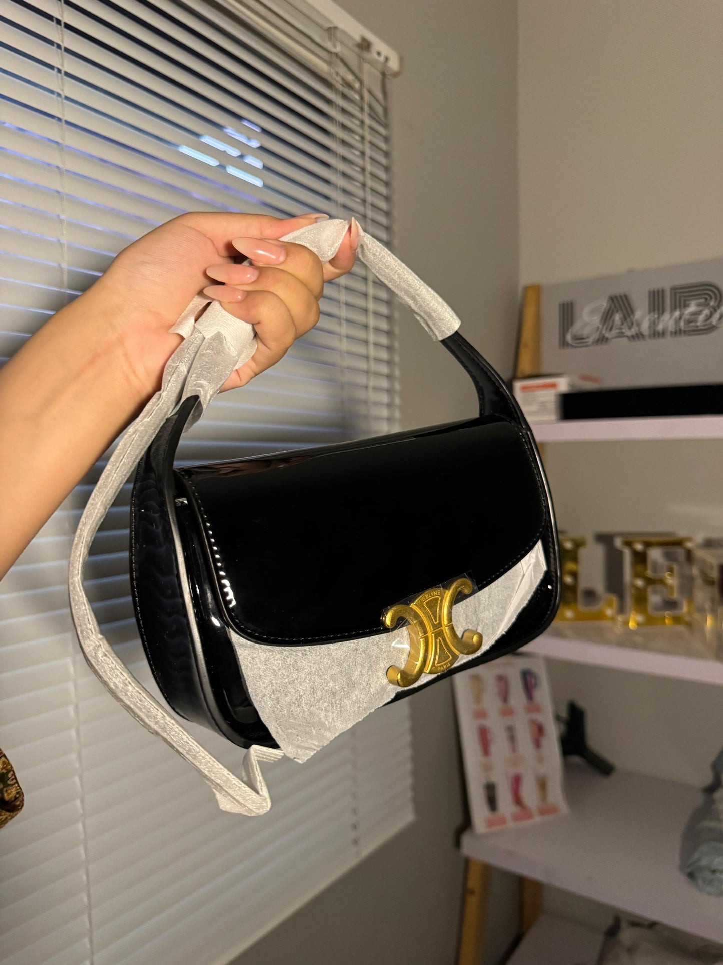Celine Shine Shoulder Bag (Entire Box Packaging)