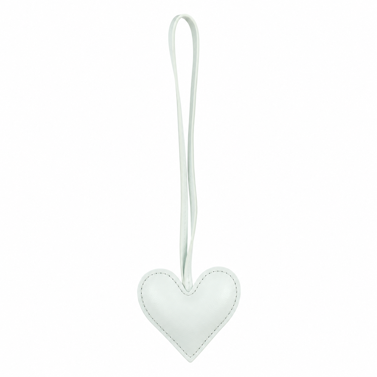 Heart Leather Bag Charm