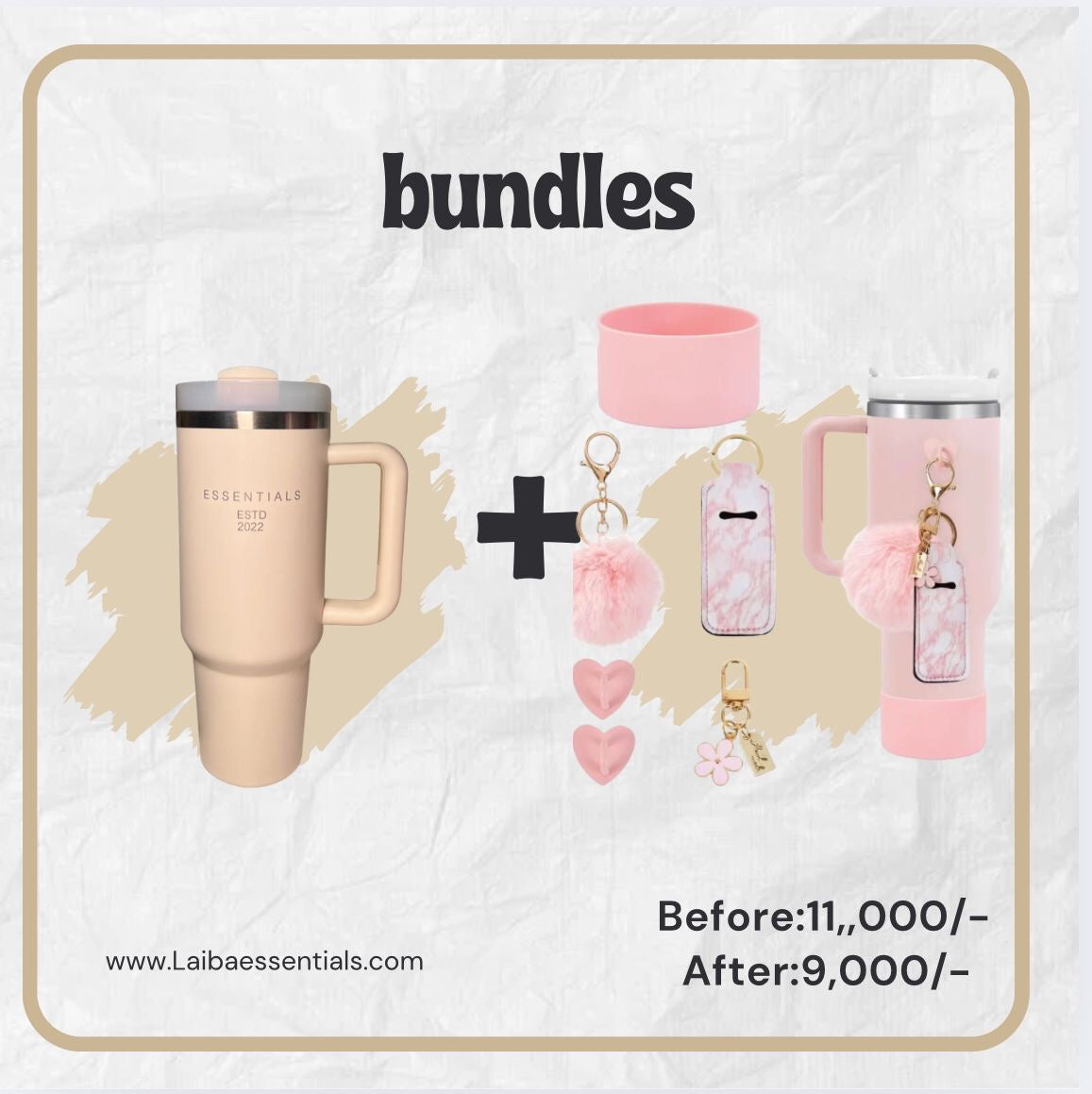PEACH QUENCHER TUMBLER BUNDLE