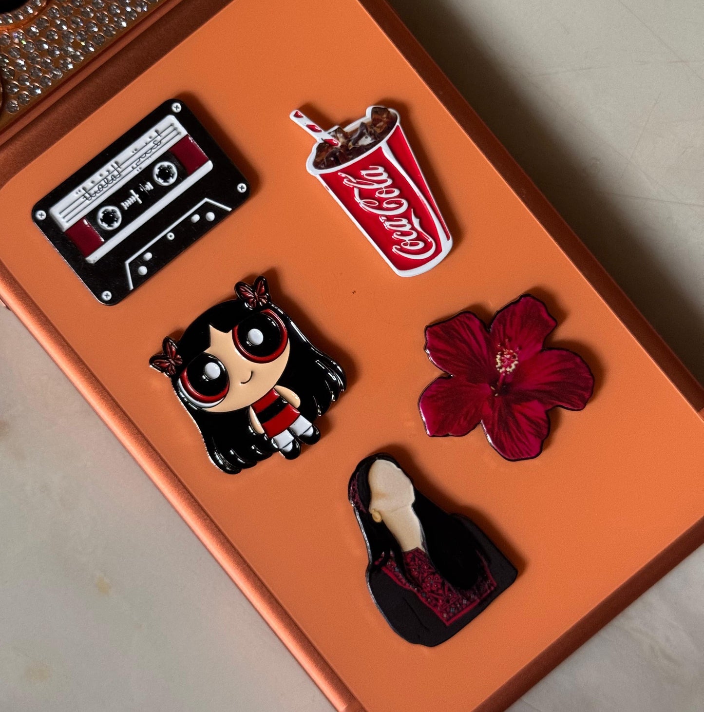 Metal Phone Charm Sticker Pack
of 5 Bundle 29