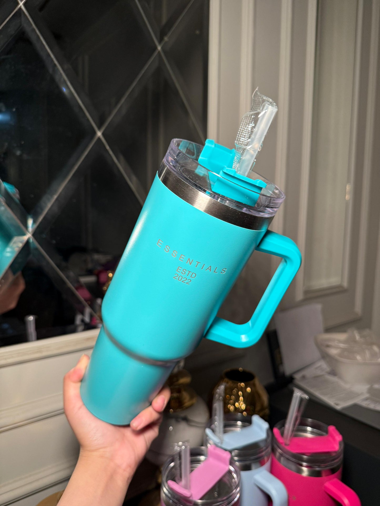 Sea green Flask tumblr 40 oz