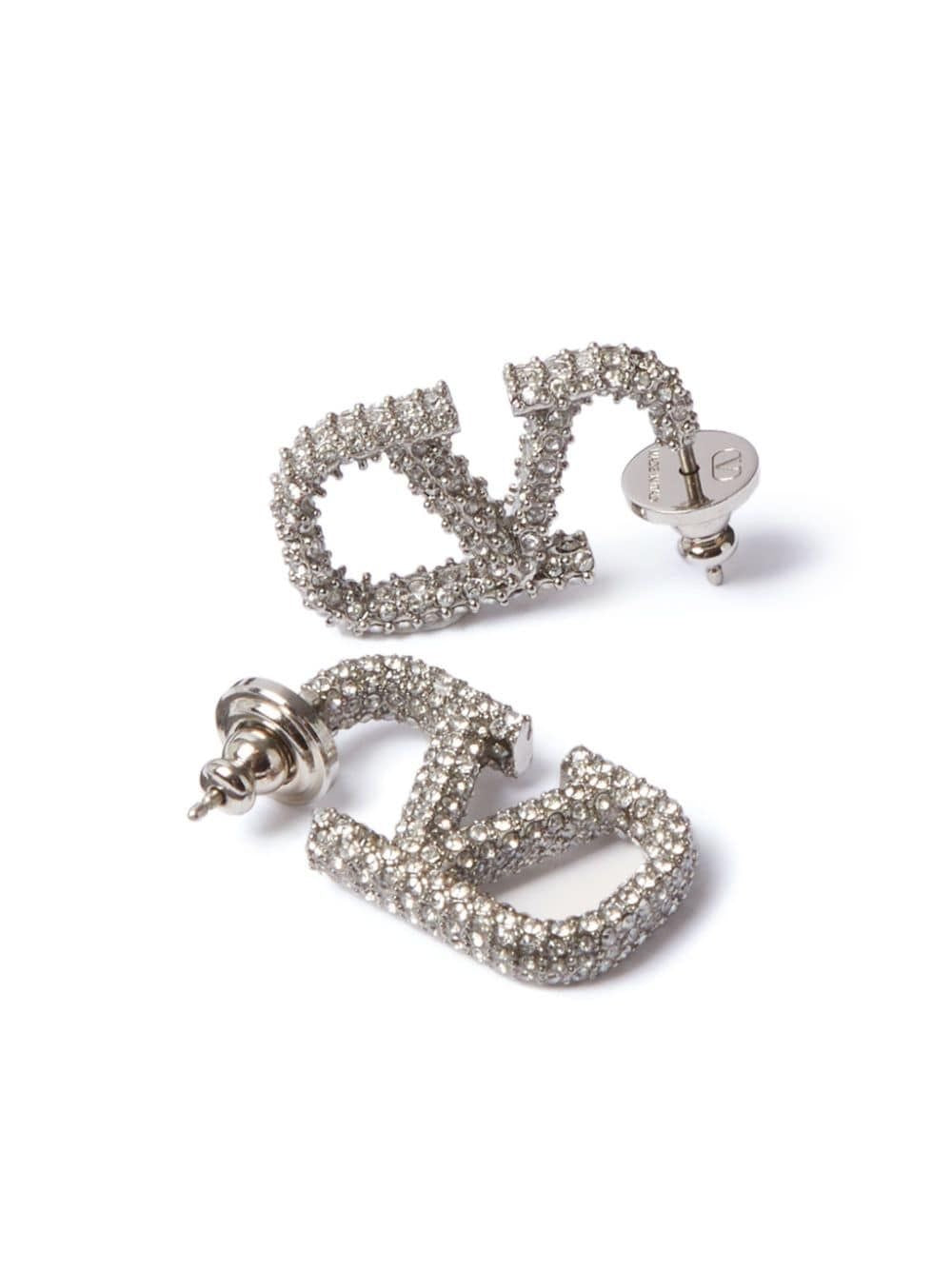 Big Sliver Glitter Valentino earring (instock)