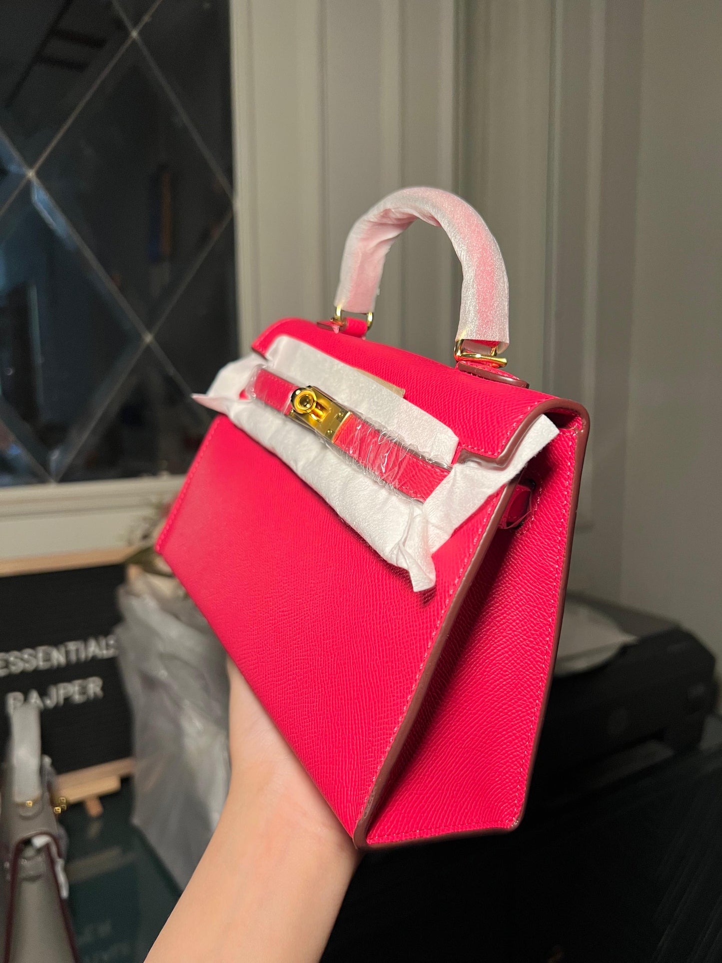 Shocking Pink Mini Kelly Bag (available for immediate delivery)