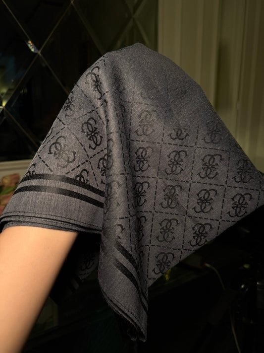 GUESS Black scarf/ stole (IMMEDIATE DELIVERY AVAILABLE)