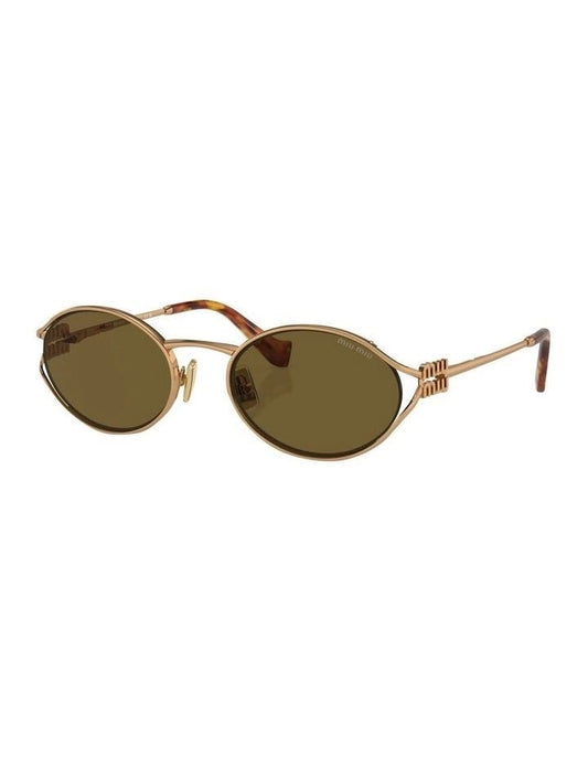 Brown shade Miu miu metal frame glasses v5