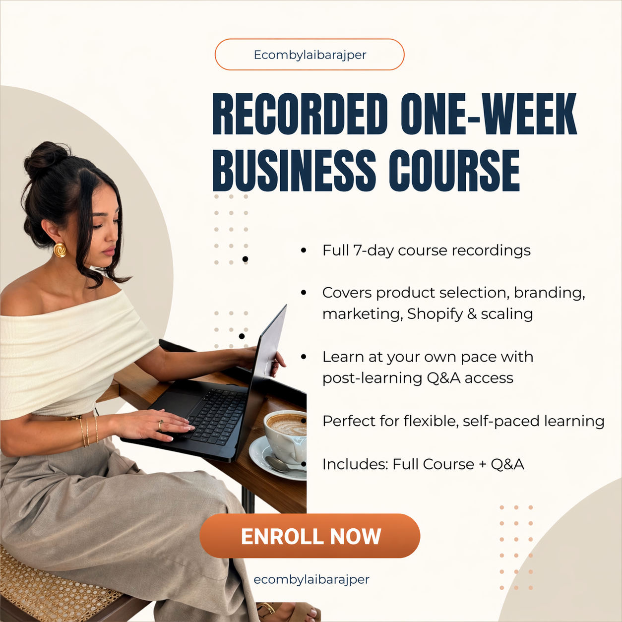 RECORDINGS OF THE ONE-WEEK BUSINESS COURSE