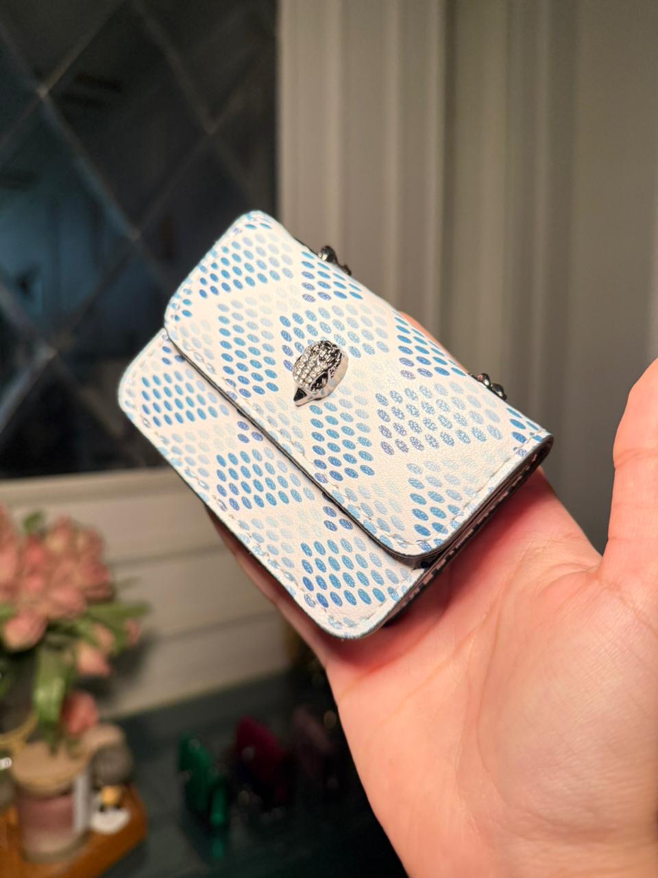 Kurt Geiger Kensington Mini Quilted Bag – Blue (IMMEDIATE DELIVERY AVAILABLE)