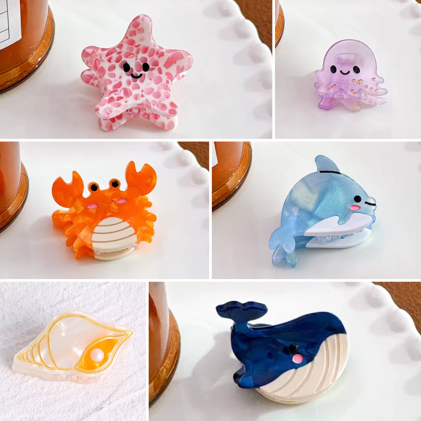 Sea-themed Hair Claw (IMMEDIATE DELIVERY AVAILABLE)