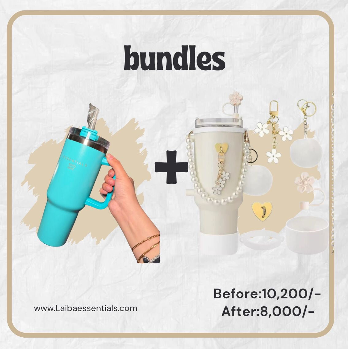 GREEN FLASK QUENCHER TUMBLER BUNDLE