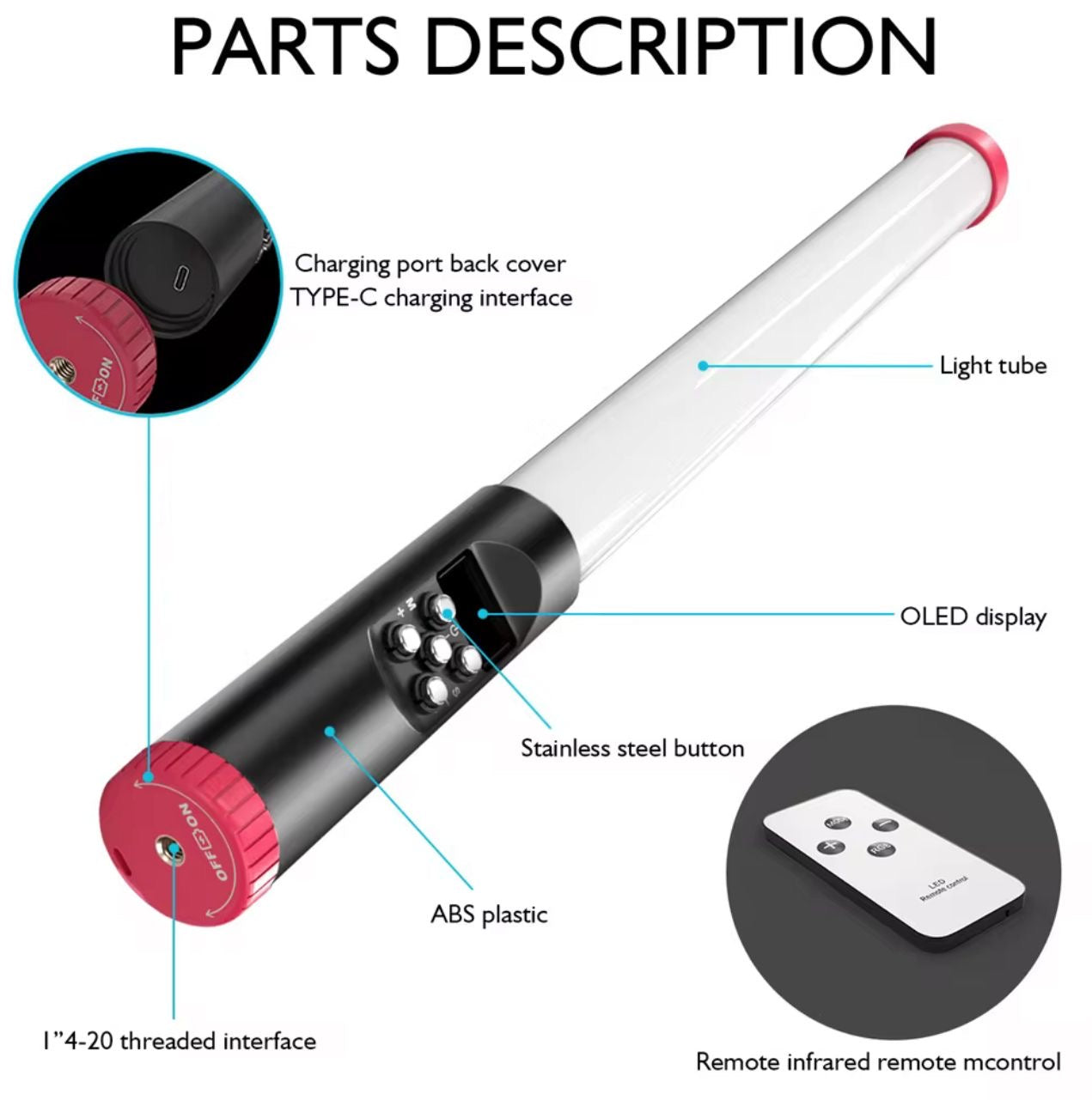 Multi scene photography lightweight and portable lithium battery light