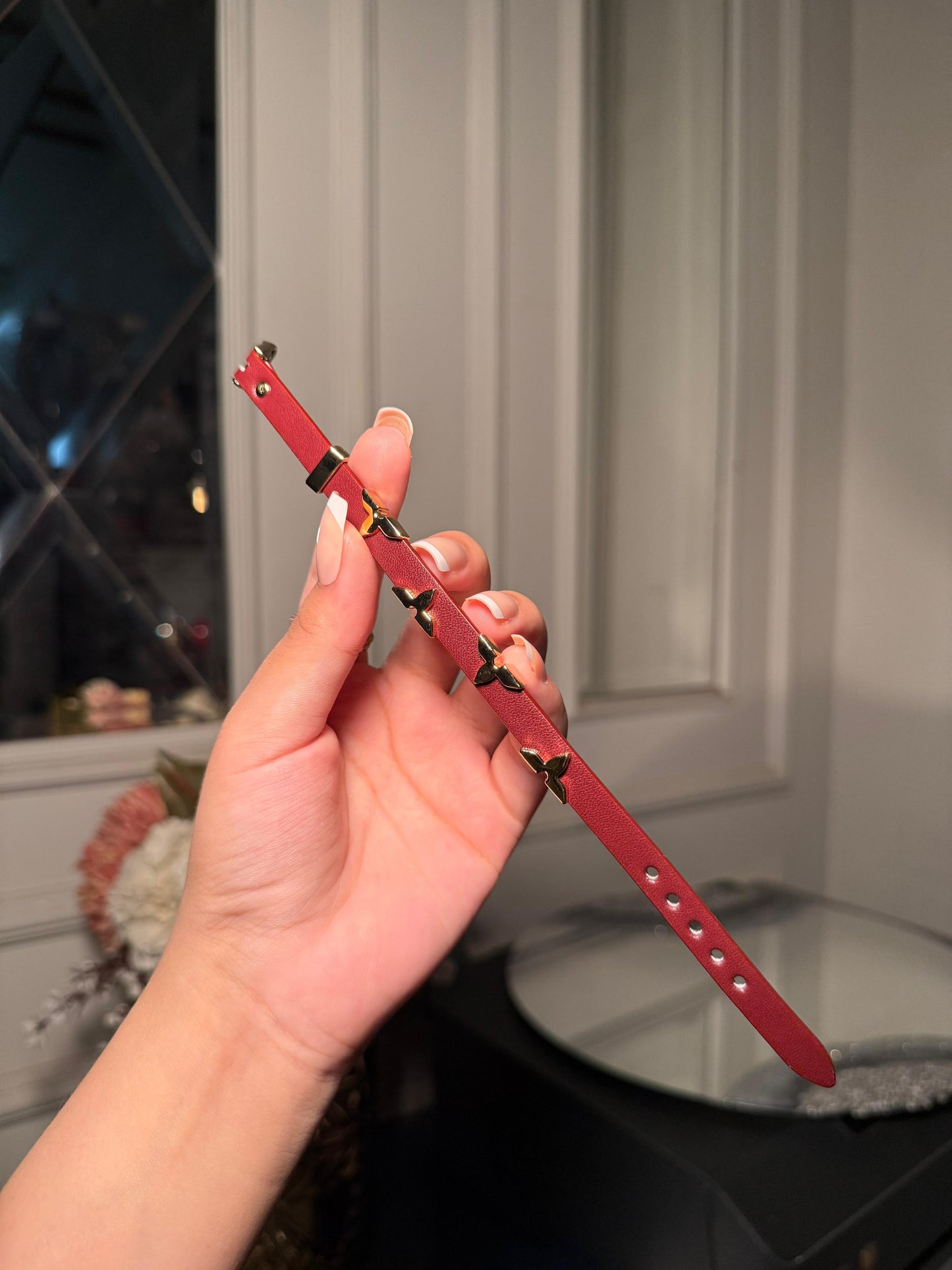Louis Vuitton Monogram Leather Bracelet