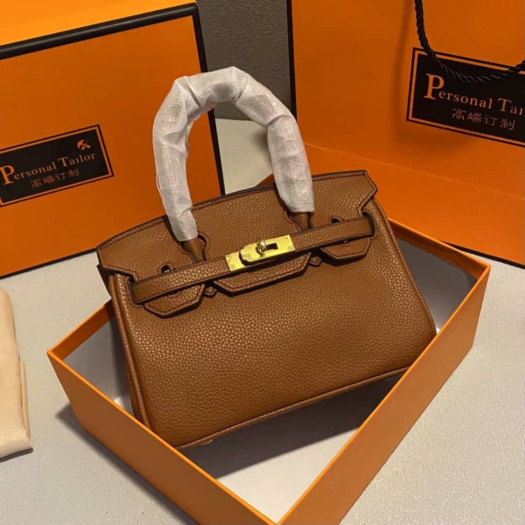 Brown Mini birkin 20cm