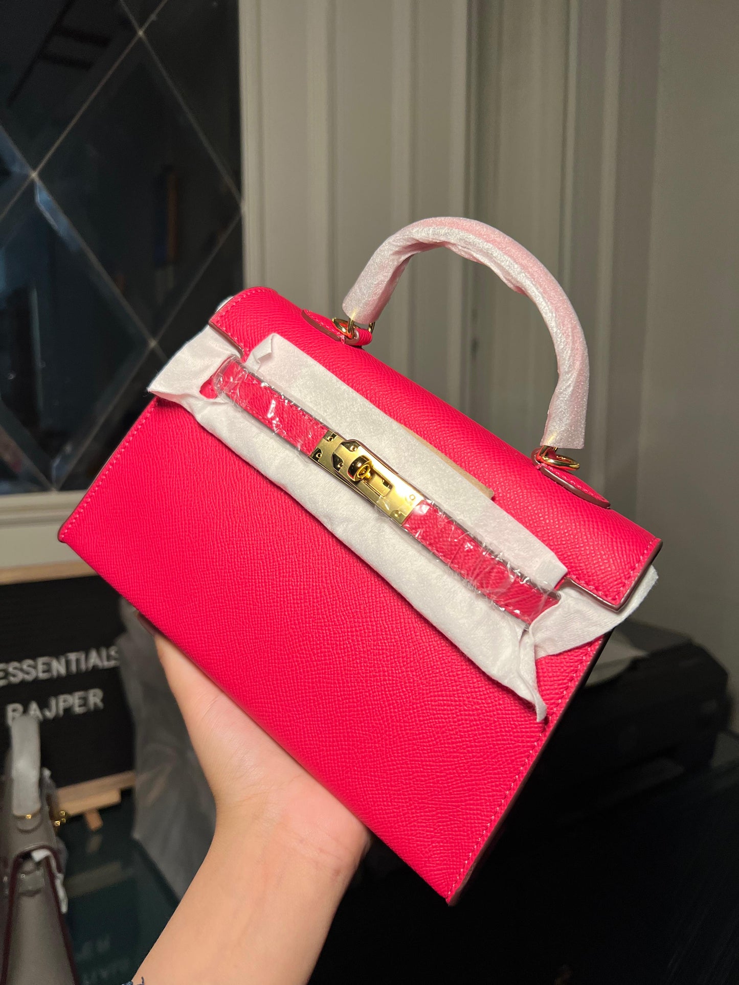 Shocking Pink Mini Kelly Bag (available for immediate delivery)