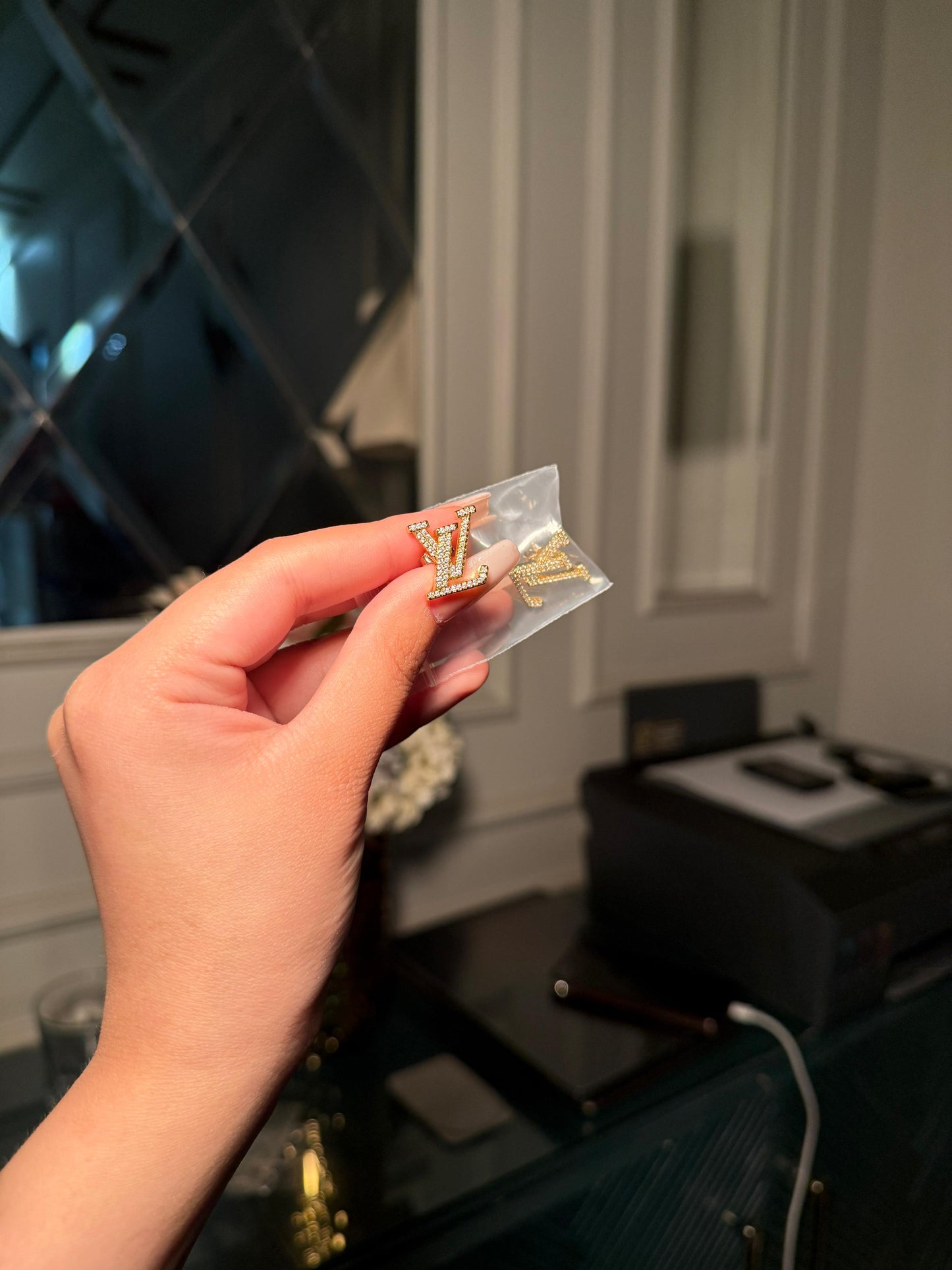 LV studded studs (instock)