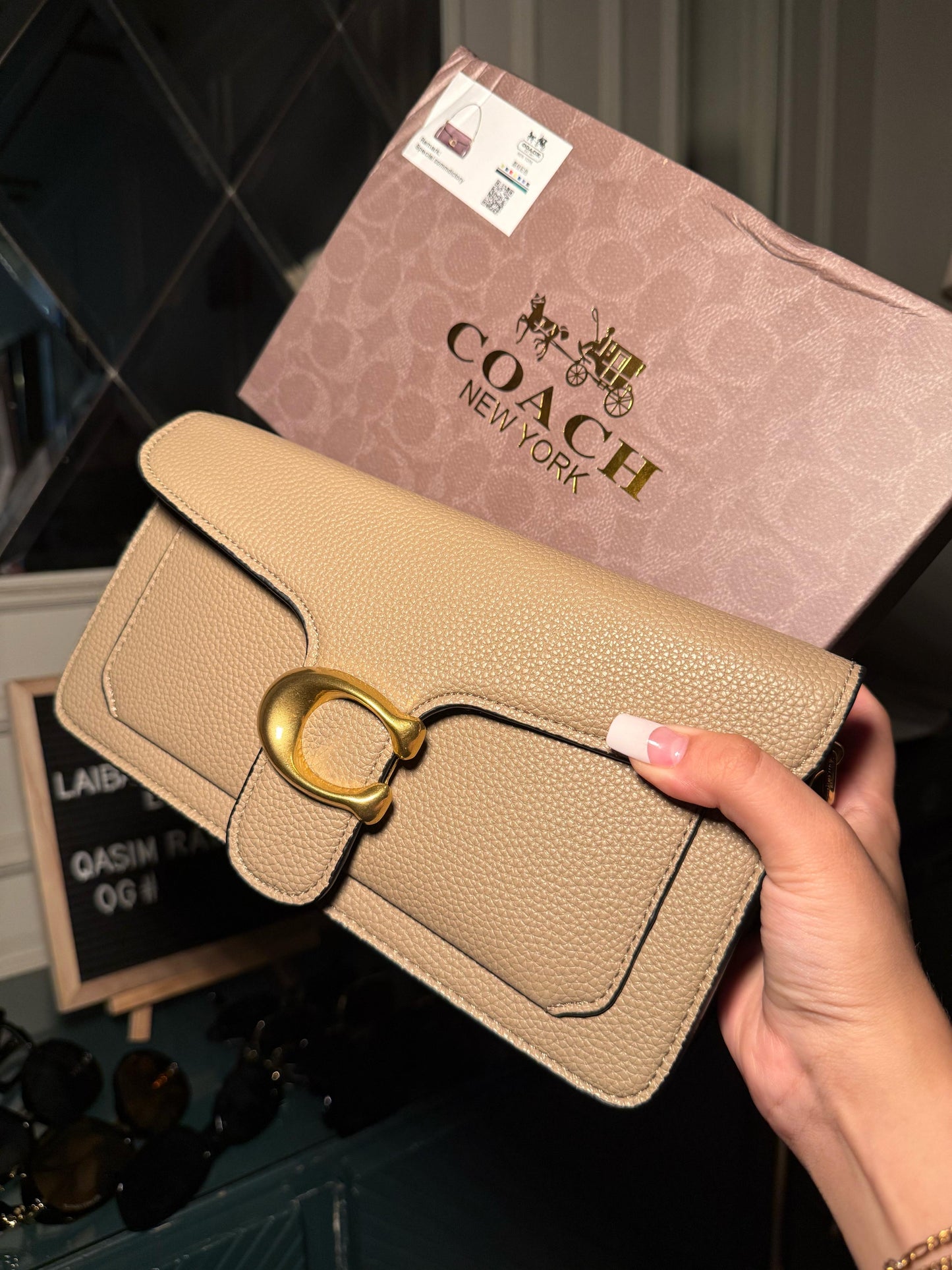 TABBY COACH SHOULDER BAG (WITH BOX) (IMMEDIATE DELIVERY AVAILABLE)
