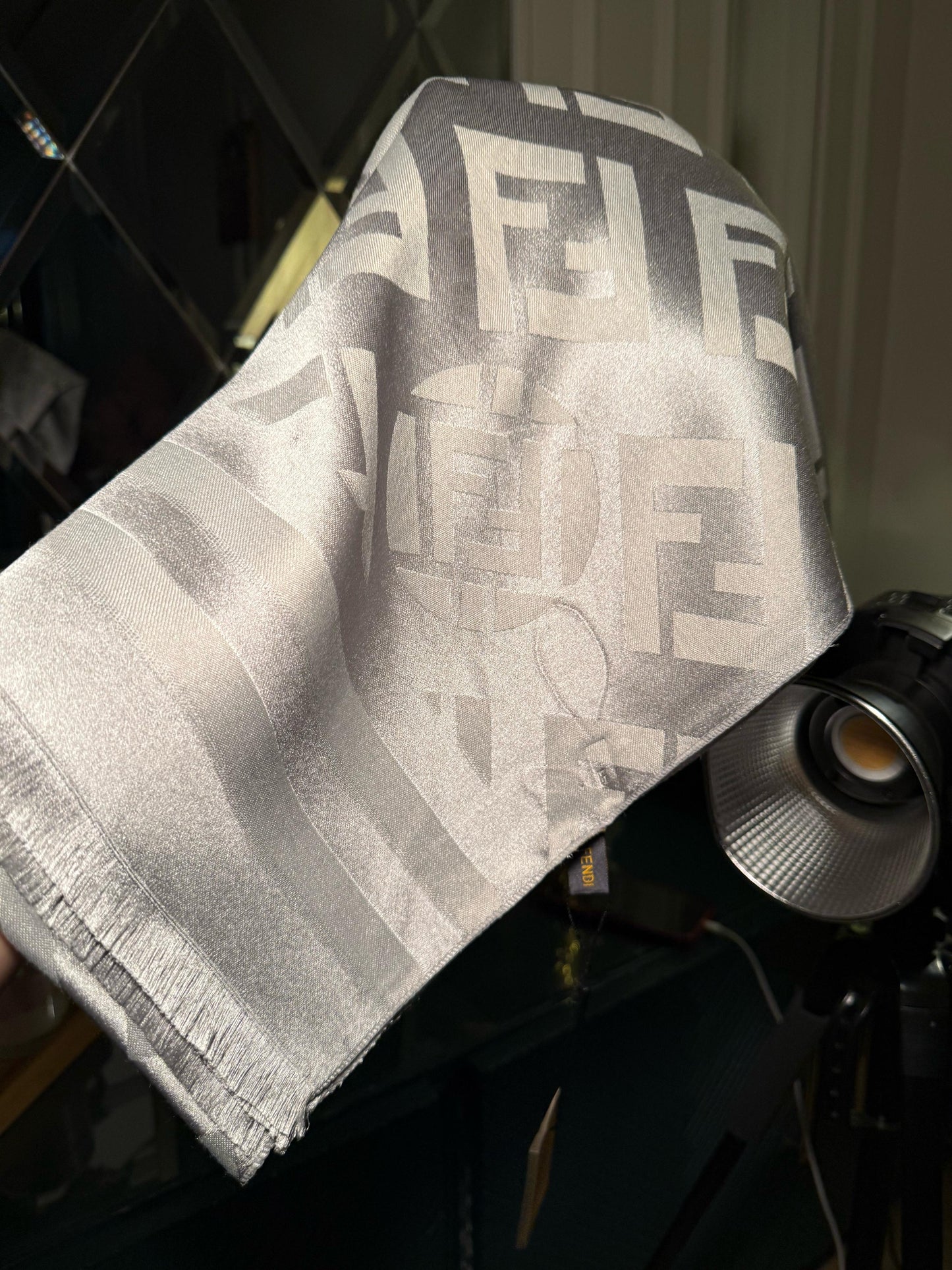 FENDI grey scarf/ stole (IMMEDIATE DELIVERY AVAILABLE)