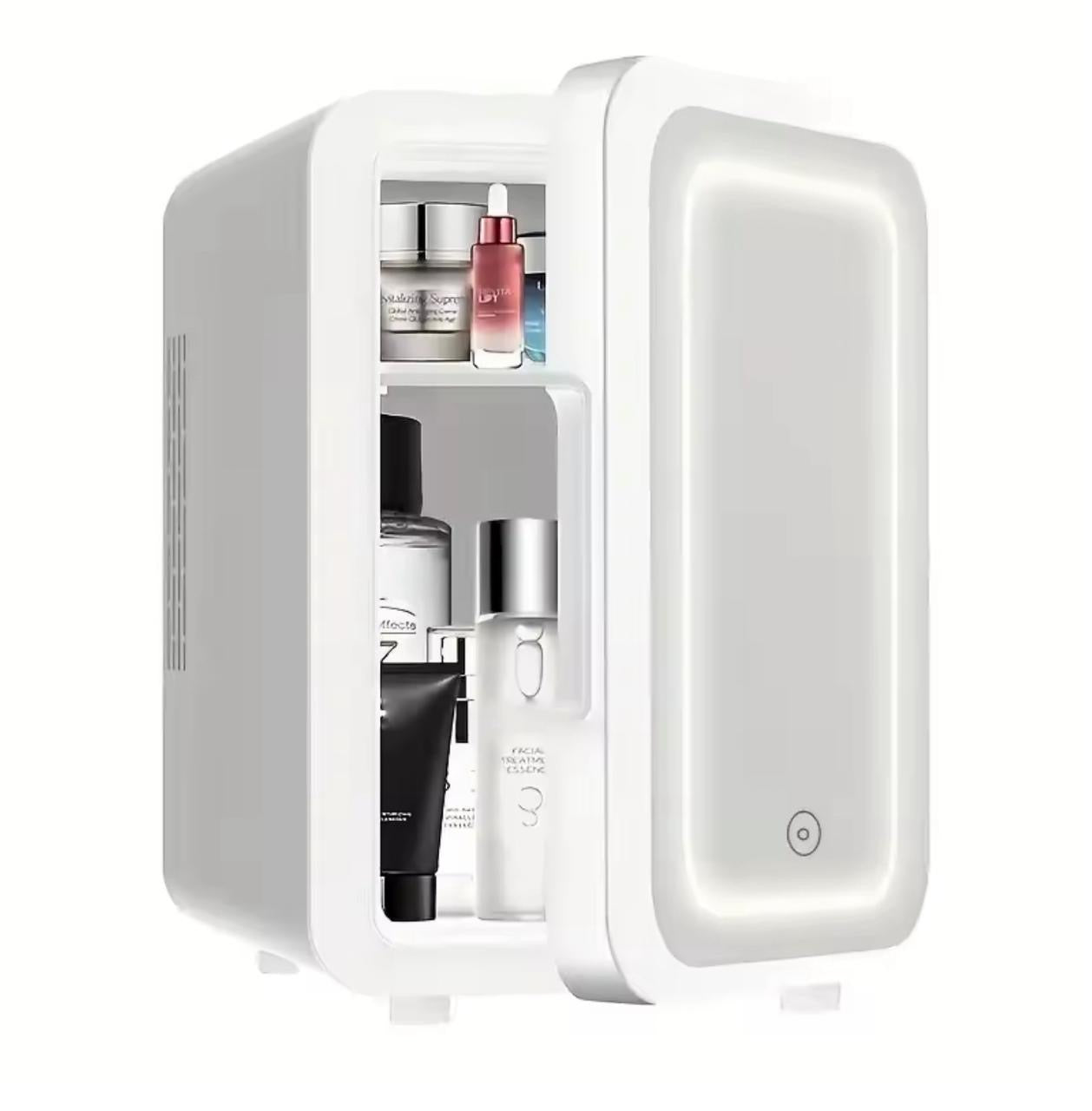 4L Small LED mirror portable fridge