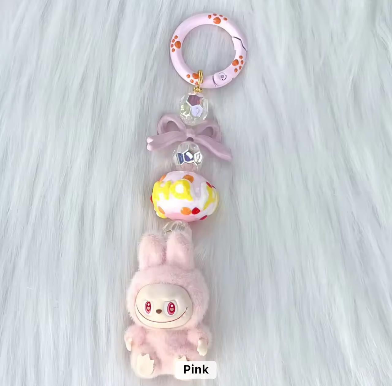 Labubu keychain charm (immediate delivery )