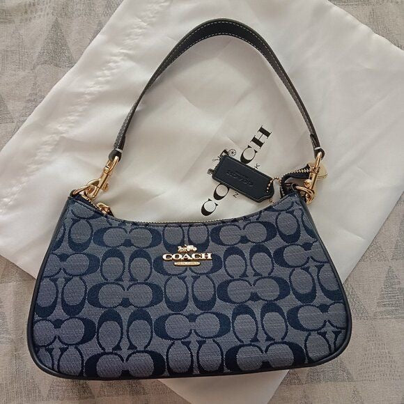 Dark blue Printed Coach shoulder bag (WITH BOX)(15-20 DAYS DELIVERY TIME)