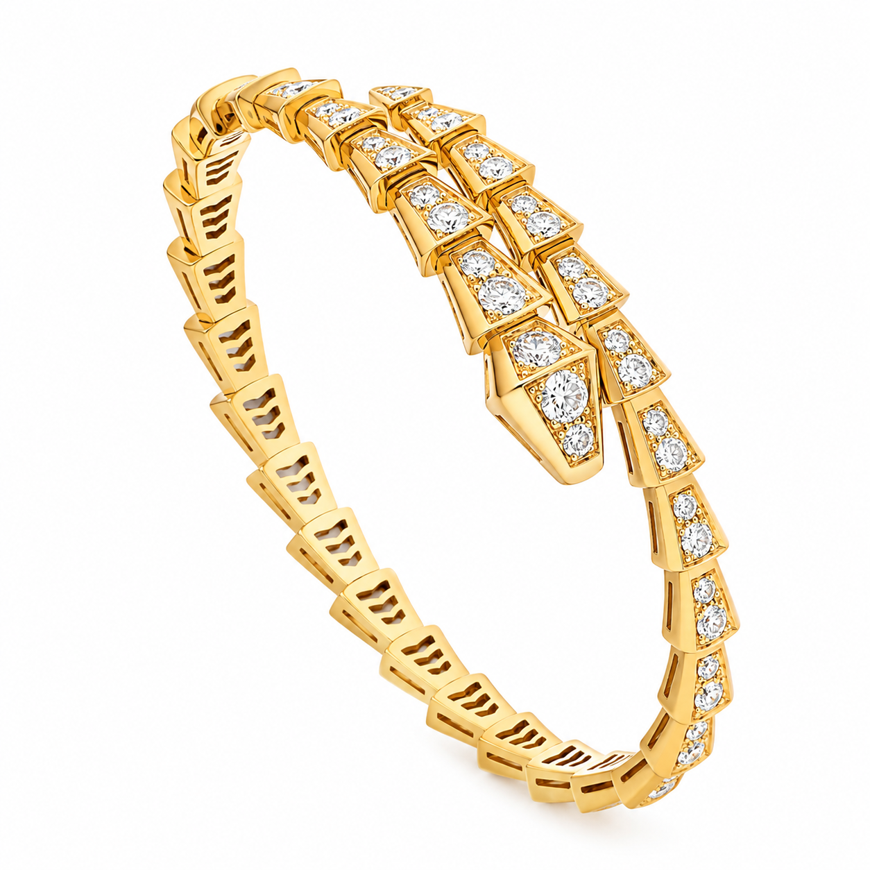 Gold BVLGARI Serpenti Viper Bracelet
