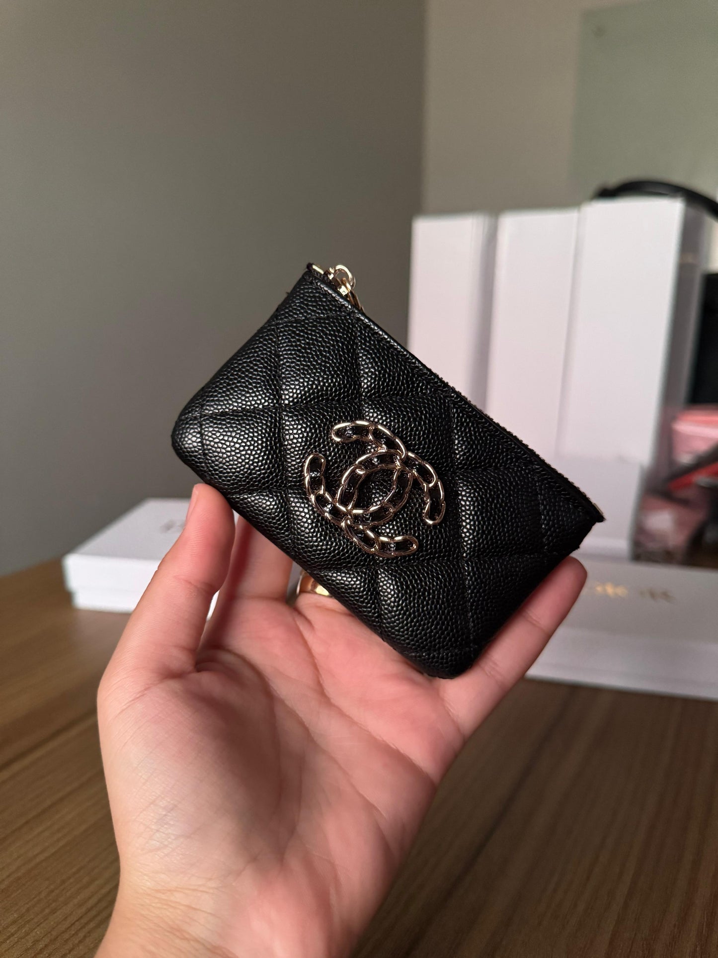 Chanel zip wallet/ cardholders