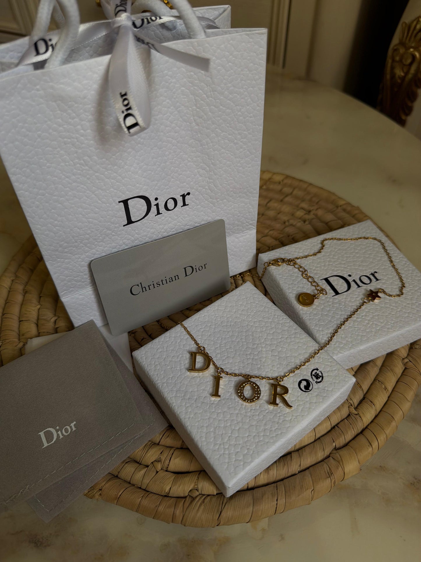 Dior Necklace (with box & proper packaging)