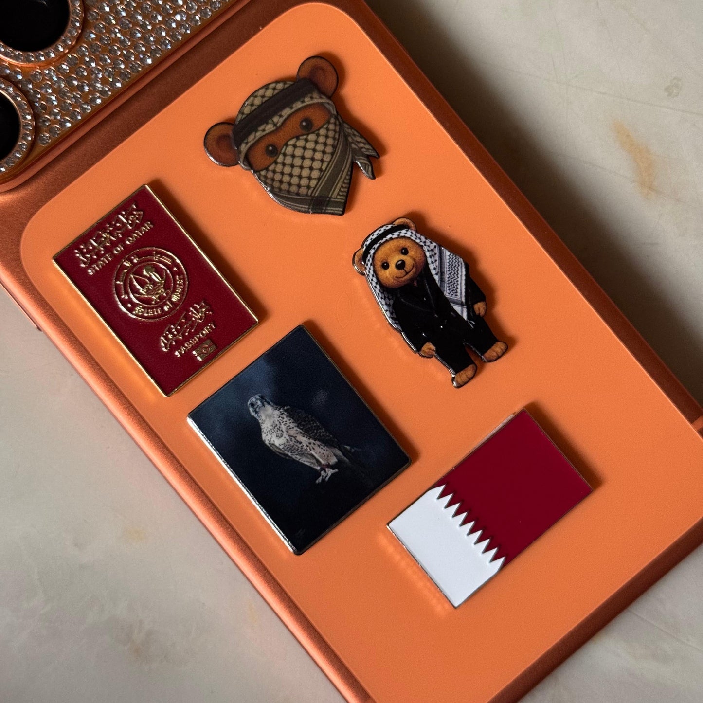 Metal Phone Charm Sticker Pack
of 5 Bundle 24