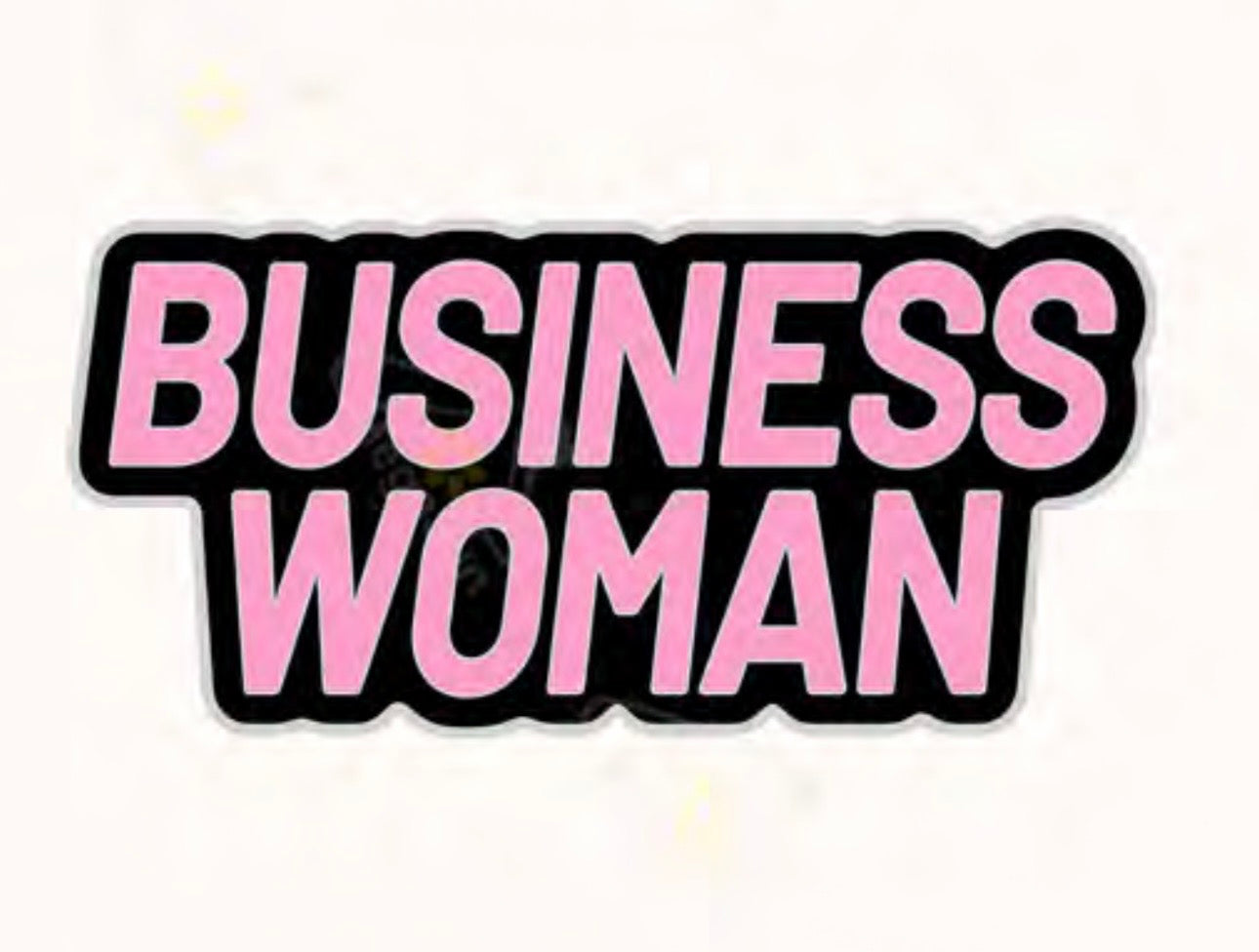Business Women Metal Phone Sticker