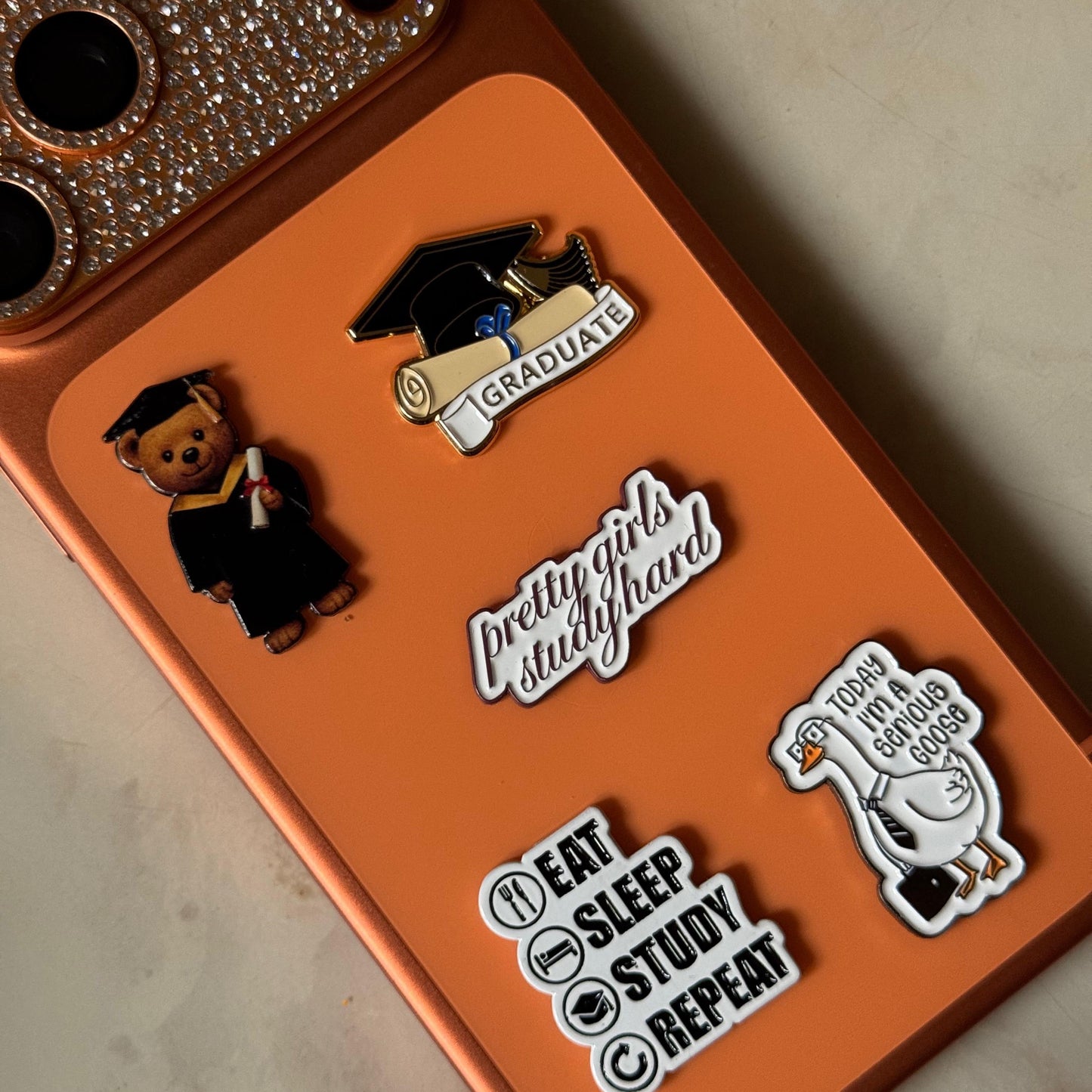 Metal Phone Charm Sticker Pack
of 5 Bundle 18