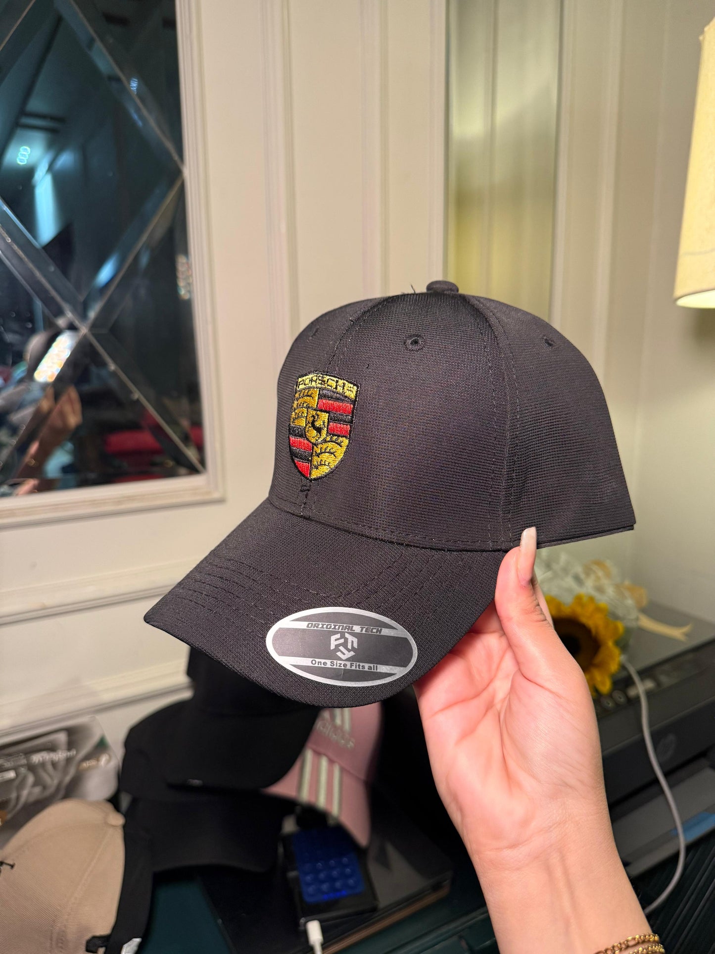 black Ferrari cap