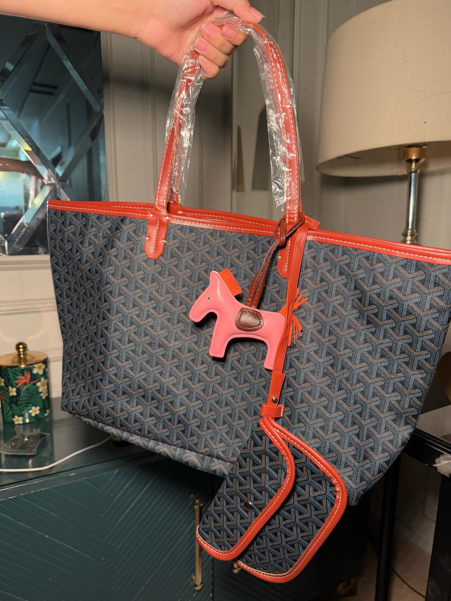 Blue Goyard tote bag (instock)