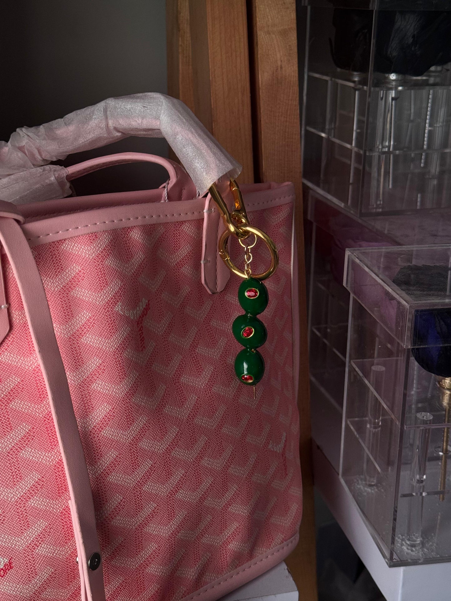 Olive Charm Keychain