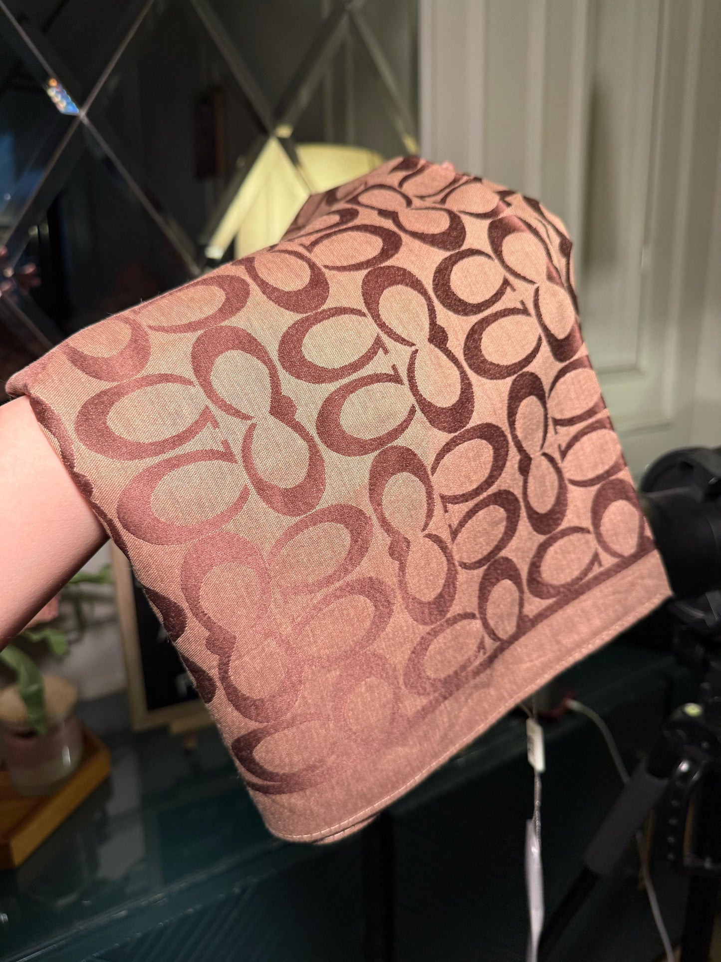 COACH Brown scarf/ stole (IMMEDIATE DELIVERY AVAILABLE)