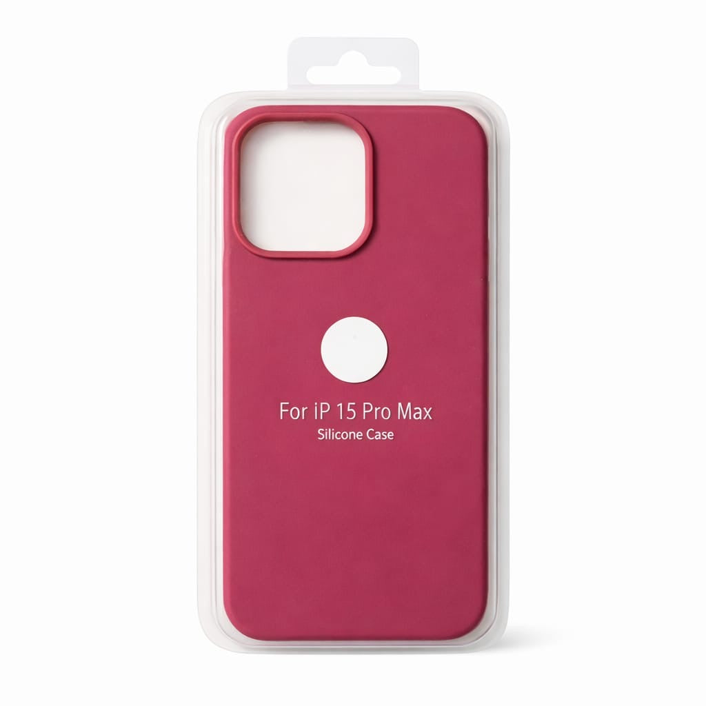Iphone case Wine Red 15 pro max silicone