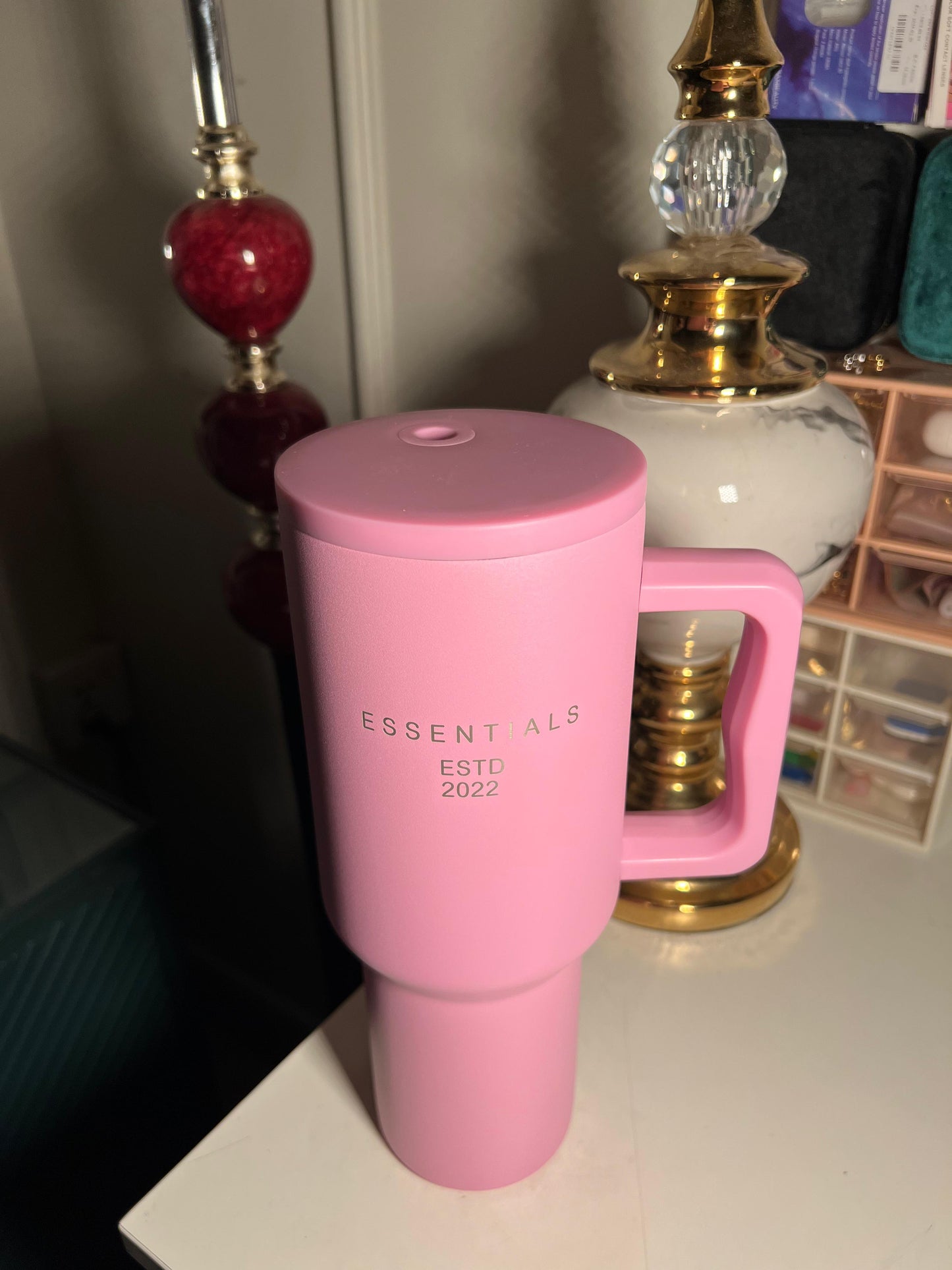 Blush pink Trek Tumblr 40oz