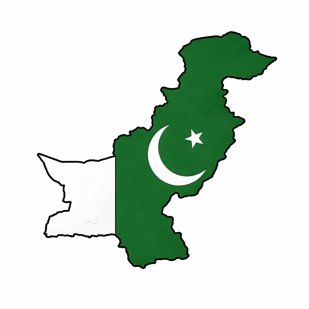Pakistan Flag – Metal Phone Charm Sticker