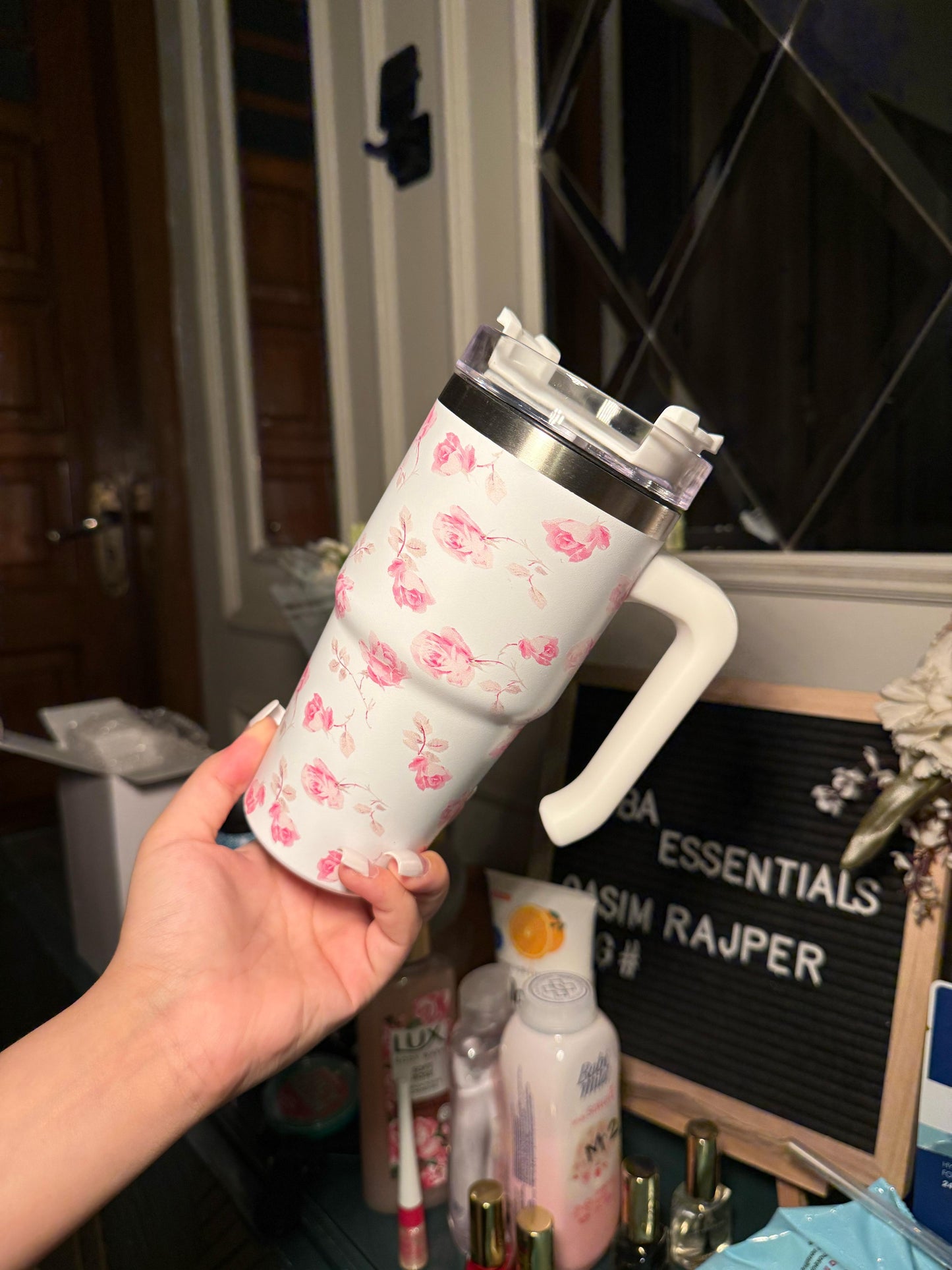 Rosé Charm Mini Stanley Tumbler 20oz (IMMEDIATE DELIVERY AVAILABLE)