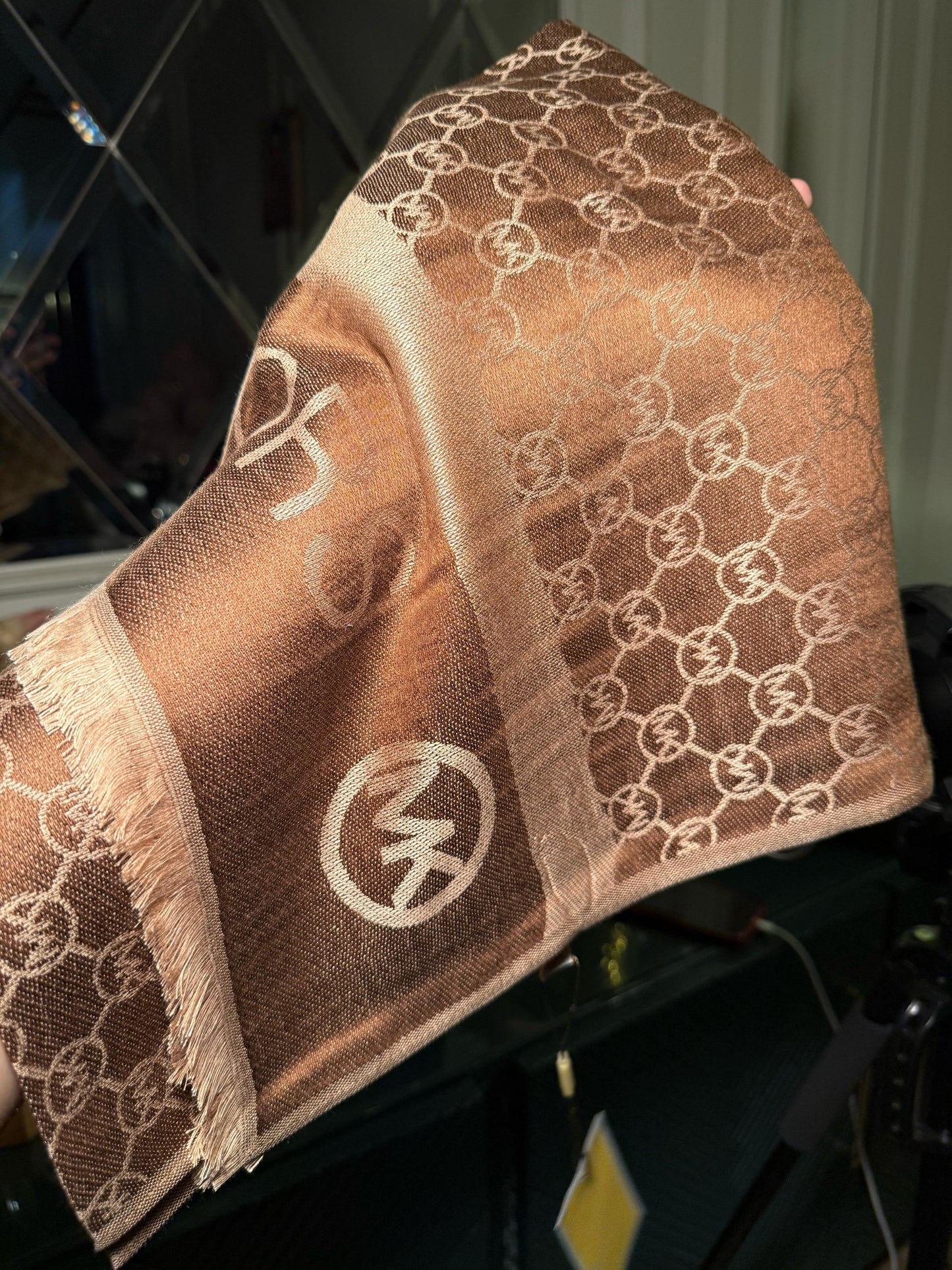 MICHEAL KORS Brown scarf/ stole (IMMEDIATE DELIVERY AVAILABLE)