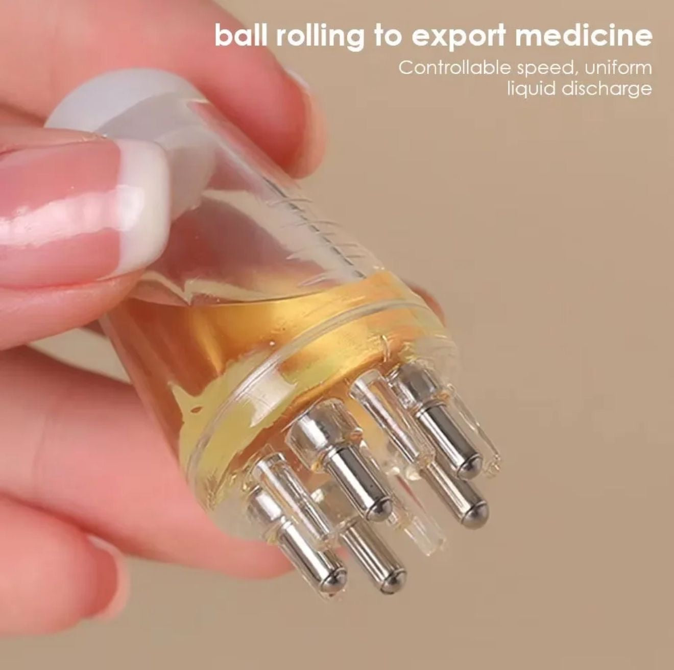 Mini scalp hair oil roller
