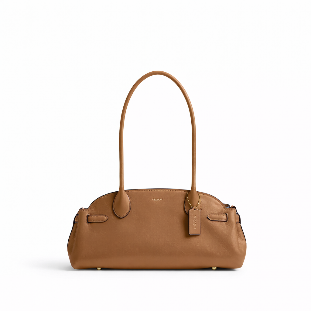 Coach - Empire Carryall 34 Glazed Leather Shoulder Bag