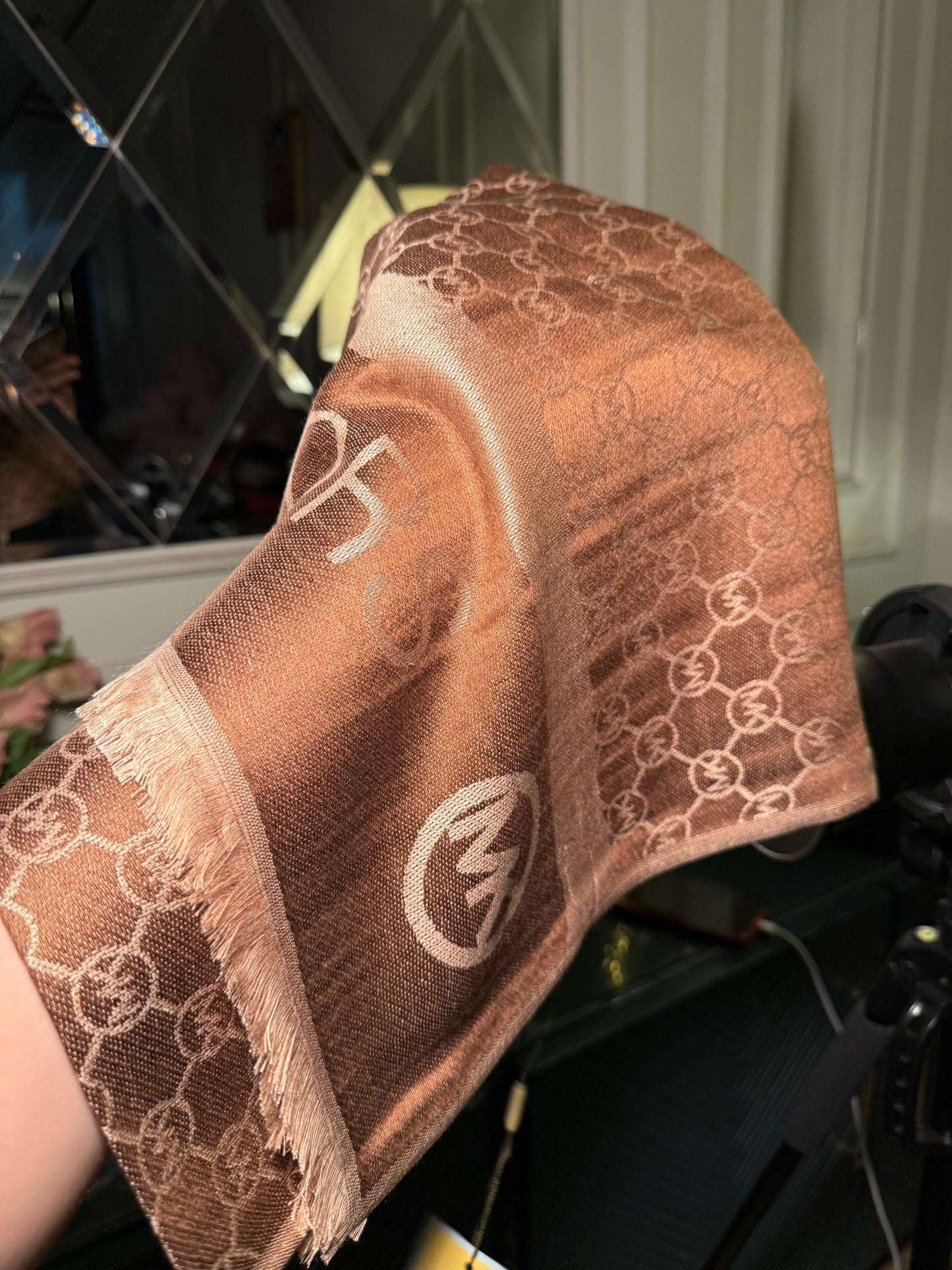 MICHEAL KORS Brown scarf/ stole (IMMEDIATE DELIVERY AVAILABLE)