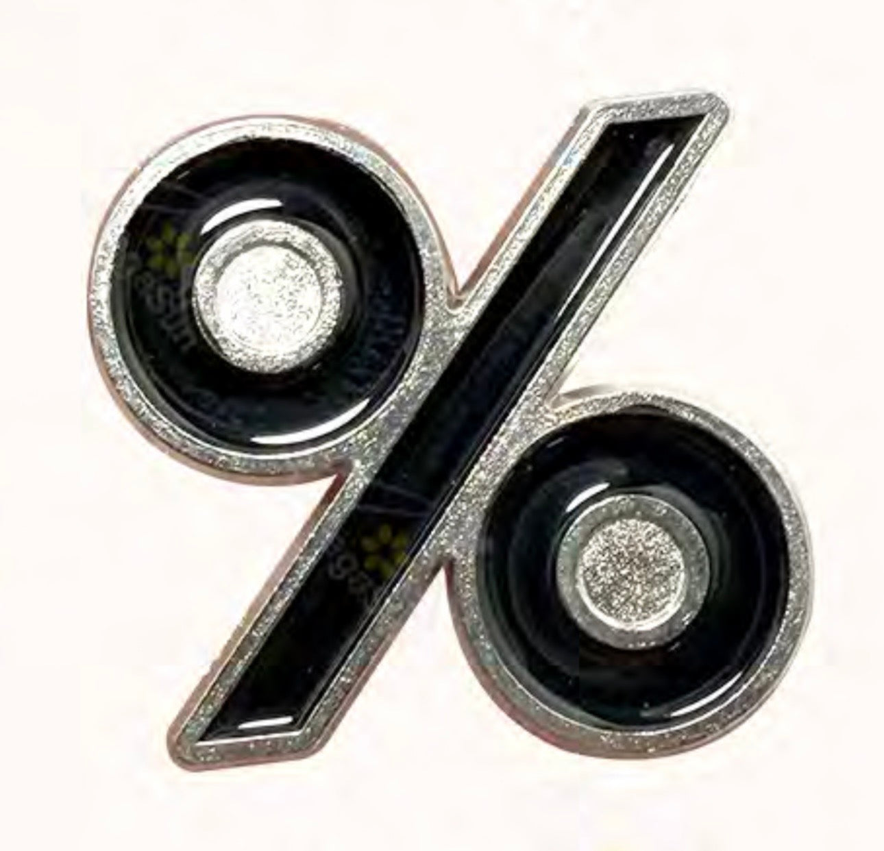 Percentage Metal Phone Sticker