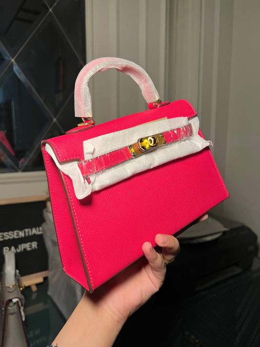 Shocking Pink Mini Kelly Bag (available for immediate delivery)