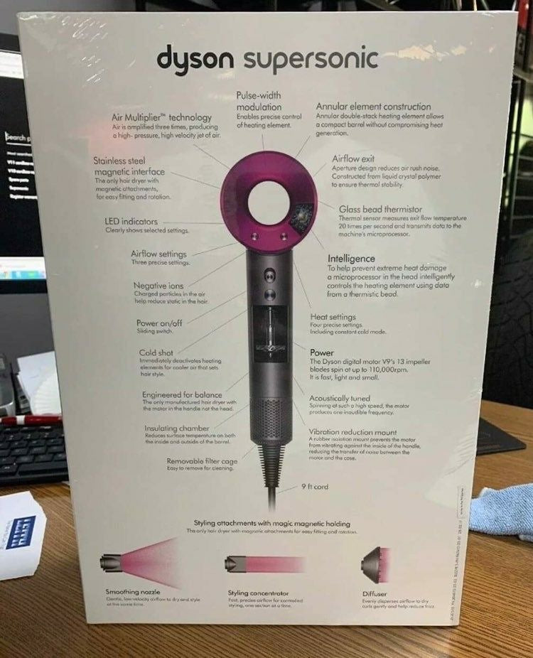 Dyson Supersonic Hair Dryer (18-25 DAYS DELIVERY TIME)
