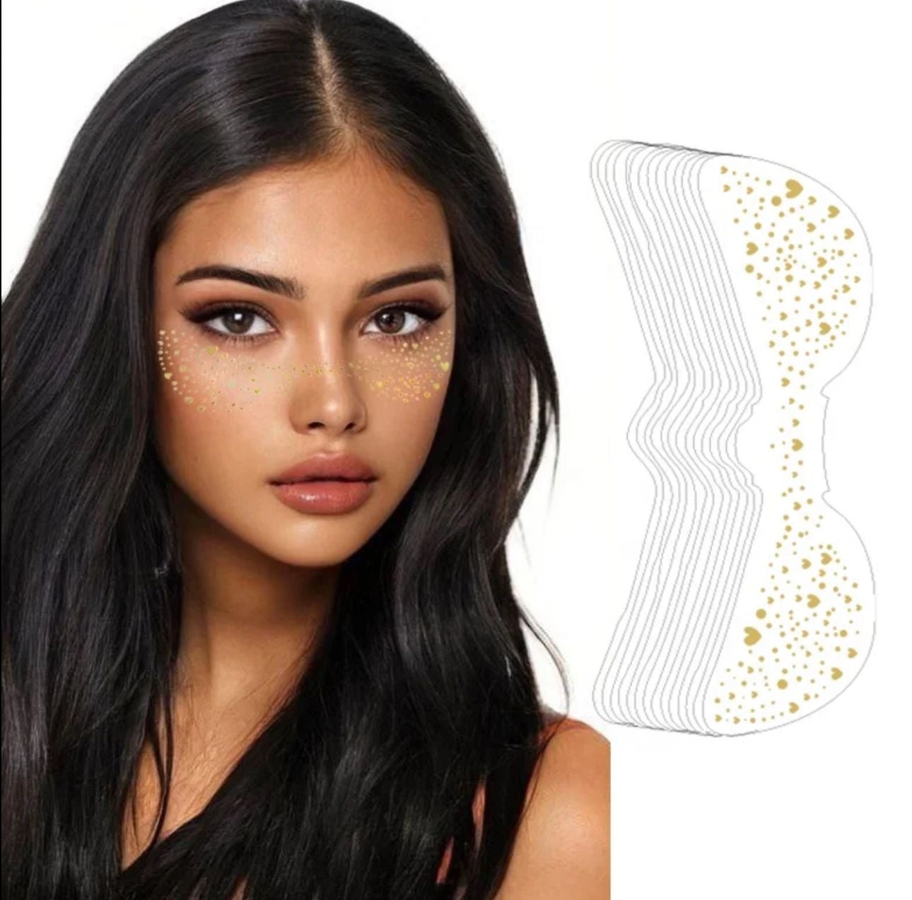 Freckles face makeup patches