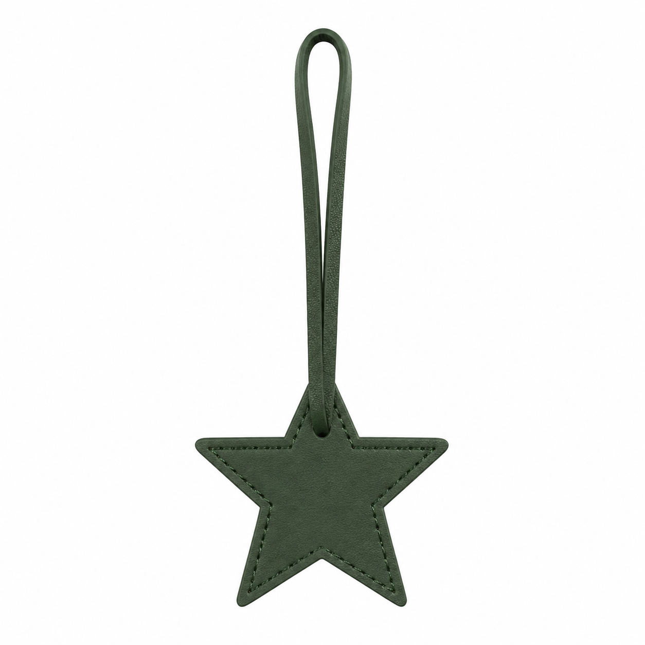 Star Leather Bag Charm