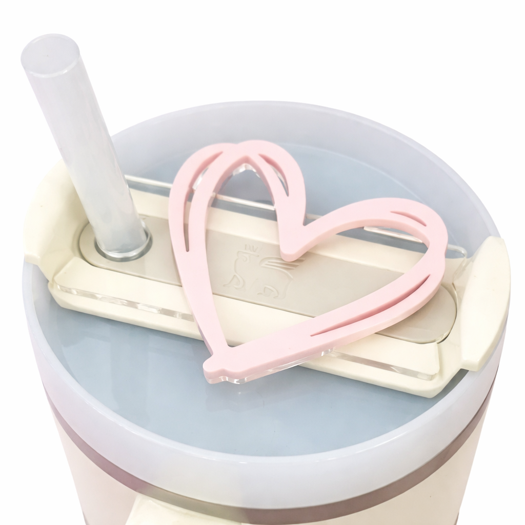 Acrylic tumbler lids charm keychain