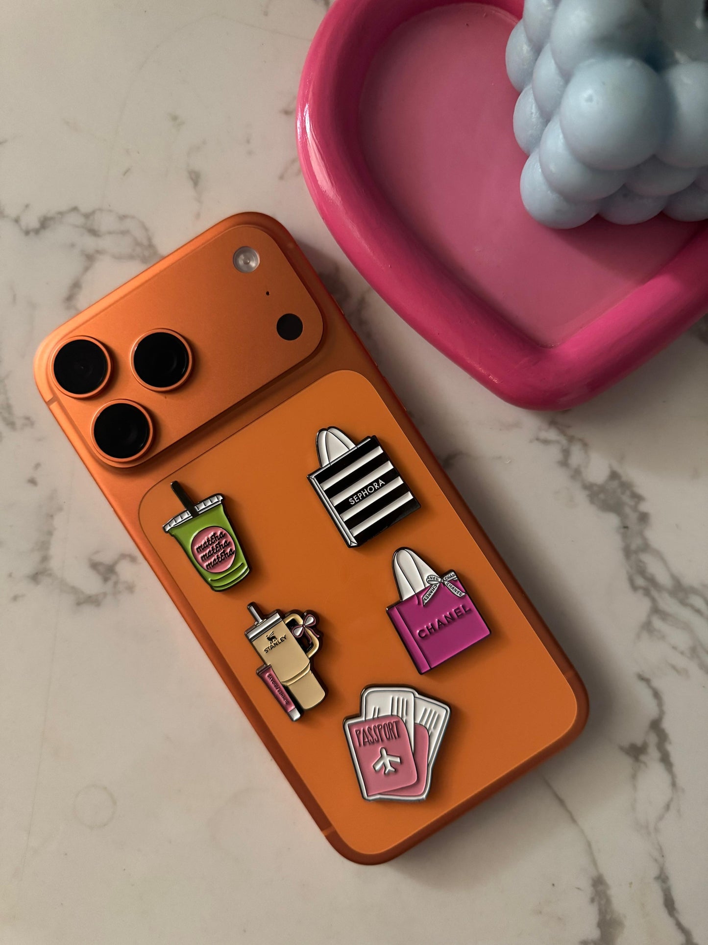 Metal Phone Charm Sticker Pack
of 5 Bundle 1